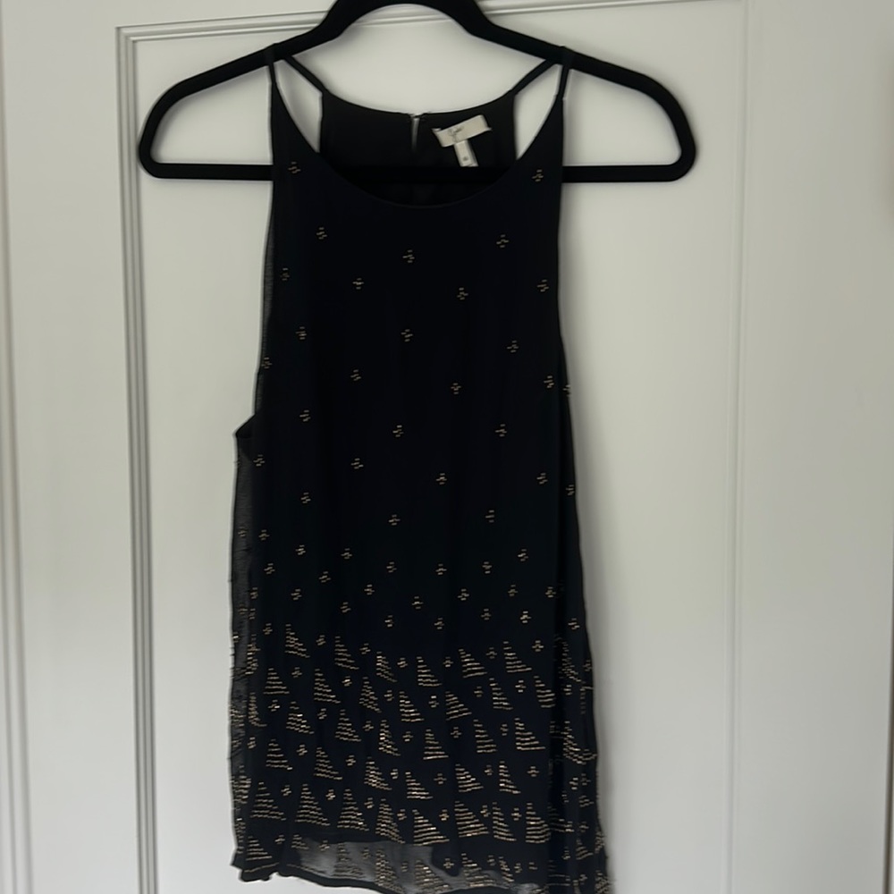 Joie tank top beaded detailing size M